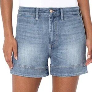 LIVERPOOL High Rise  The Short Loose Wide Cuff Shorts La Playa Size 24W NWT